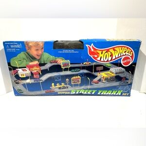 Vintage Mattel Hot Wheels Super Street Traxx Set 1996 McDonald’s- Complete W Box